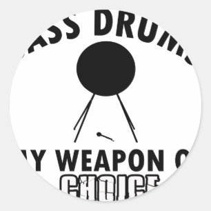 Sticker Rond choix du tambour de basse