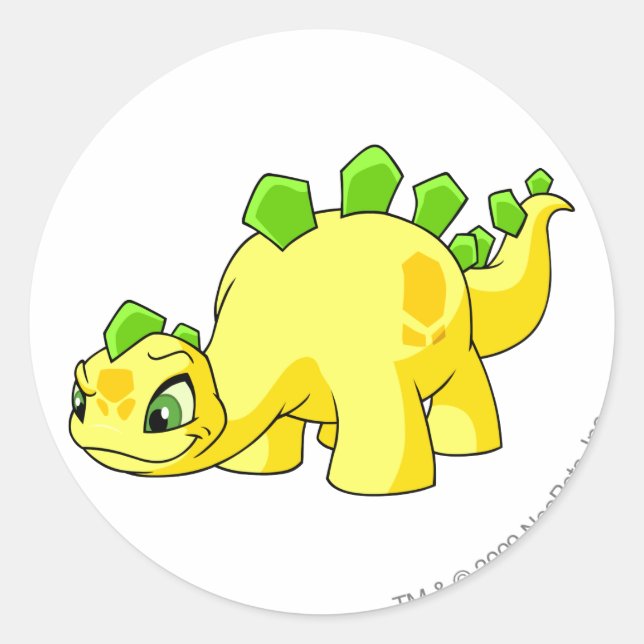 Sticker Rond Chomby jaune (Devant)
