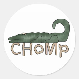 Sticker Rond Chomp Alligator T-shirts et cadeaux