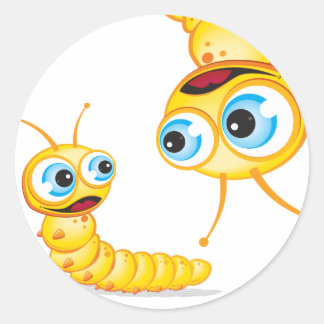 Sticker Rond Chomp the Grub ::