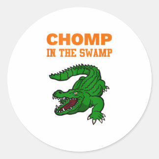 Sticker Rond Chompe dans le Débardeur du marais