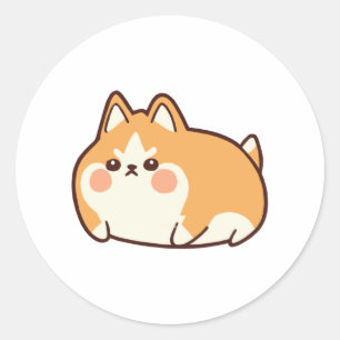 Sticker Rond Chonk Shibe