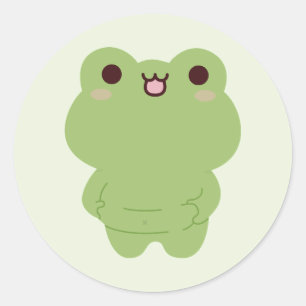 Sticker Rond Chonky Frog