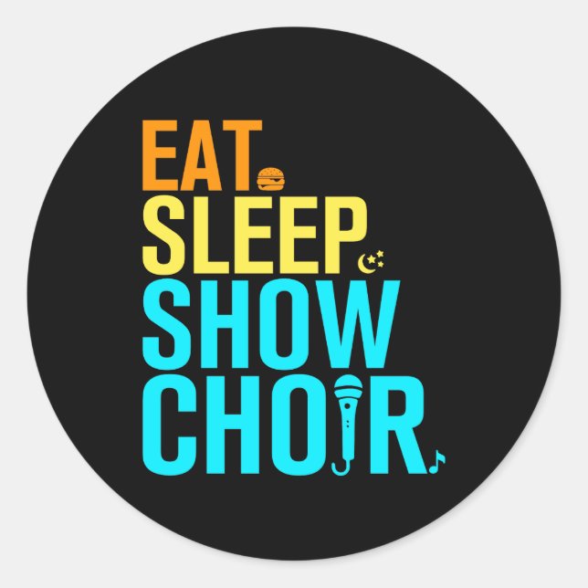 Sticker Rond Chorale du spectacle du sommeil (Devant)