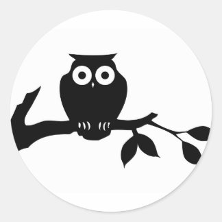 Sticker Rond chouette