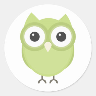 Sticker Rond Chouette