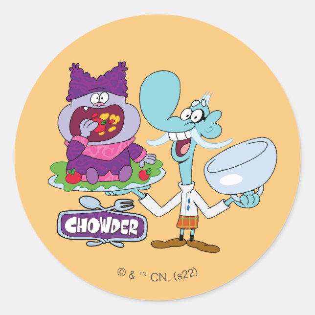 Sticker Rond Chowder et Mung Daal (Devant)