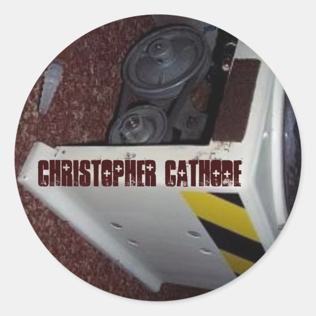 Sticker Rond Chris Cathode/EP-7 cale ronde (petite) (Devant)