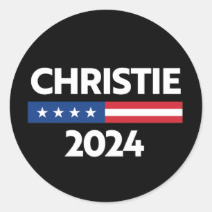 Sticker Rond Chris Christie 2024