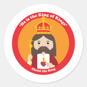 Sticker Rond Christ le Roi