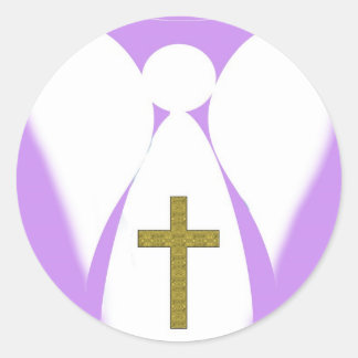 Sticker Rond Christian Angel