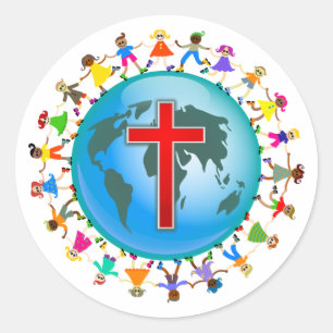 Sticker Rond Christian Kids