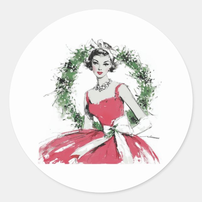 Sticker Rond Christmas  (Devant)