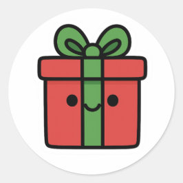 Sticker Rond Christmas gift
