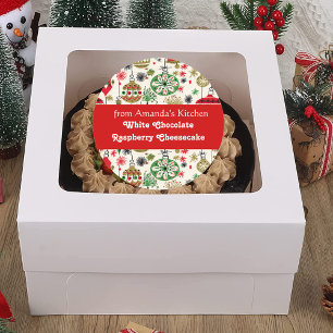 Sticker Rond Christmas Treats, From the Kitchen, Custom