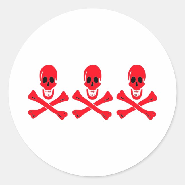 Sticker Rond Christopher Condent-Red (Devant)