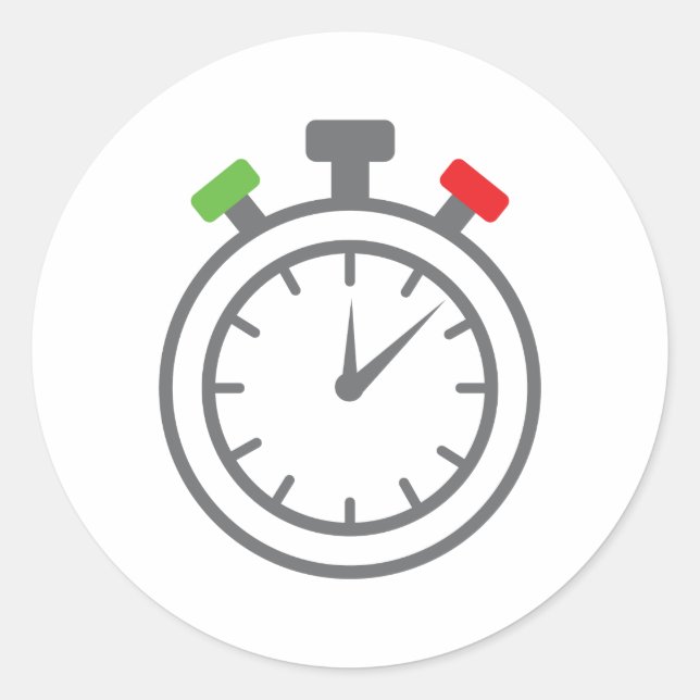 Sticker Rond chronomètre - minuteur d'alarme (Devant)