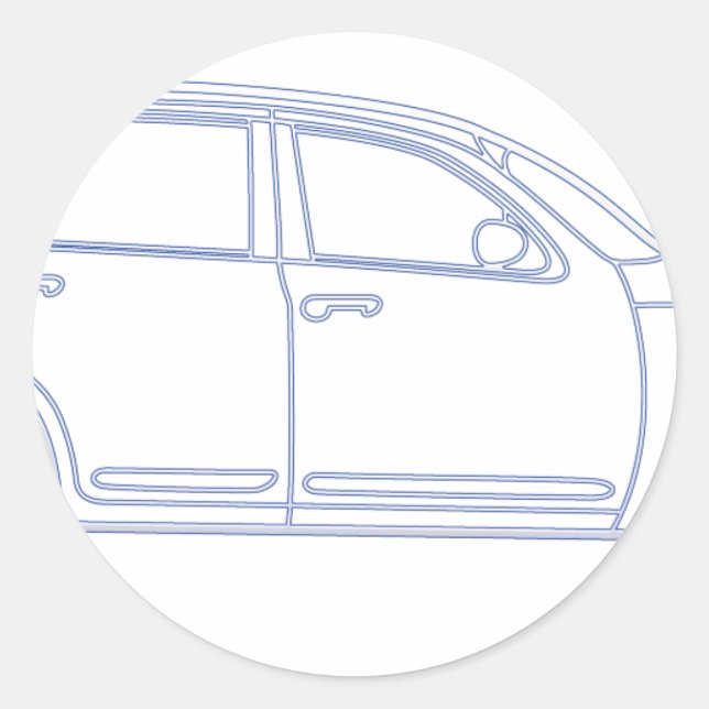 Sticker Rond Chrysler PT Cruiser (Devant)