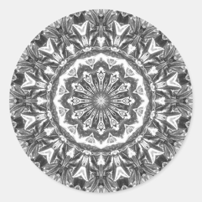 Sticker Rond Chrystal Kaleidoscope 06 (Devant)