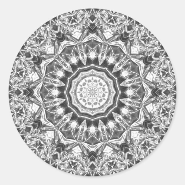 Sticker Rond Chrystal Kaleidoscope 08 (Devant)