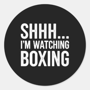 Sticker Rond Chut... Je regarde l'appareil de boxe pour la boît