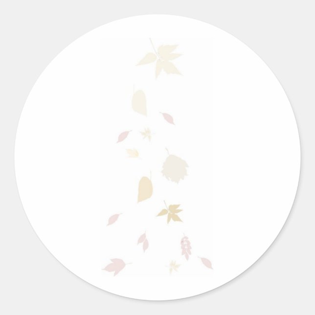Sticker Rond Chute des feuilles d'automne (Devant)