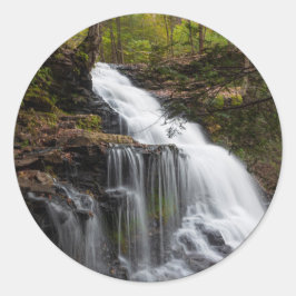 Sticker Rond Chutes de Ganoga - Automne 2018
