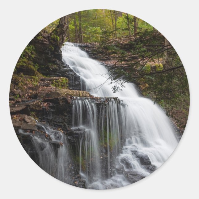 Sticker Rond Chutes de Ganoga - Automne 2018 (Devant)