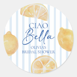 Sticker Rond Ciao Bella Fête de Mariage au Citron