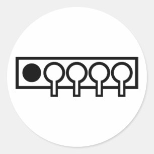 Sticker Rond Cible de tir de biathlon
