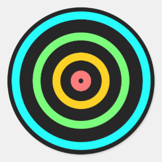 Sticker Rond Cible néon