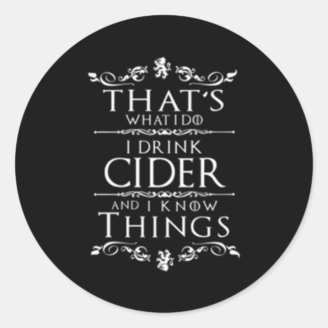 Sticker Rond Cider (Devant)