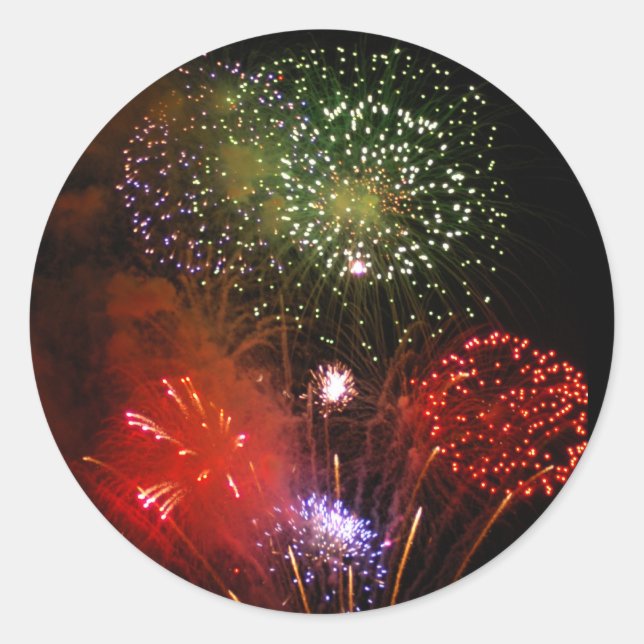 Sticker Rond ciel de poudre (Devant)