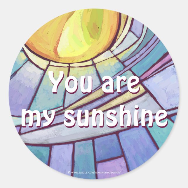 Sticker Rond Ciel en verre (Devant)