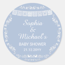 Cielito Lindo Bleu Baby Shower Papier Découpé