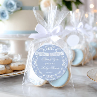 Sticker Rond Cielito Lindo Talavera Garçon Baby Shower Mexicain