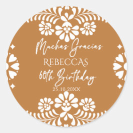 Sticker Rond Cielito lindo terracotta talavera 60e anniversaire