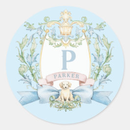 Sticker Rond Cimetière bleu chicot | Bébé garçon