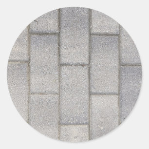 Sticker Rond Cimetière en brique grise