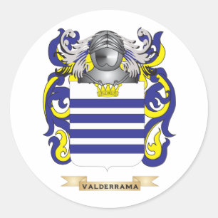 Sticker Rond Cimier de famille Valderrama (Armoiries)