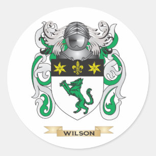 Sticker Rond Cimier de famille Wilson (armoiries)