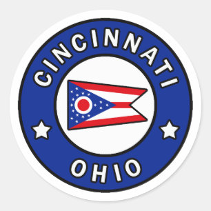 Sticker Rond Cincinnati Ohio