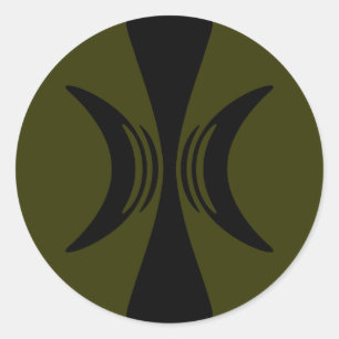 Sticker Rond Cinq doigts de la main d'Eris