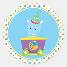 Sticker Rond Circus | Hippo
