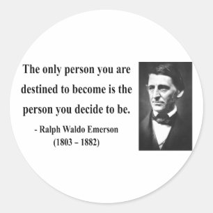 Sticker Rond Citation 1B d'Emerson