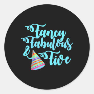 Sticker Rond Citation d'anniversaire pour enfants fantastiques,