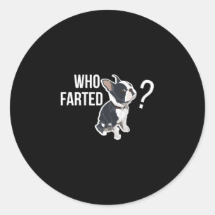 Sticker Rond Citation de Bulldog français amusant