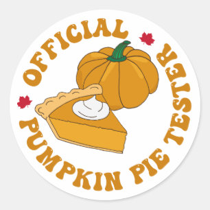 Sticker Rond Citation de l'automne du Citrouille officiel