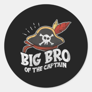 Sticker Rond Citation de pirate pour l'anniversaire d'un grand