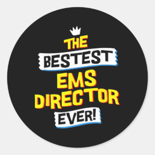 Sticker Rond Citation drôle et sarcastique pour directeur des S